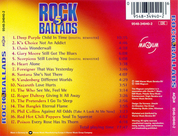 Various : Rock Ballads 5 (Compilation)