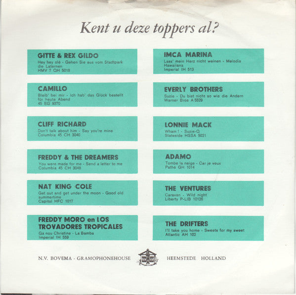 Cliff Richard & The Shadows : I'm The Lonely One (7",45 RPM,Single)