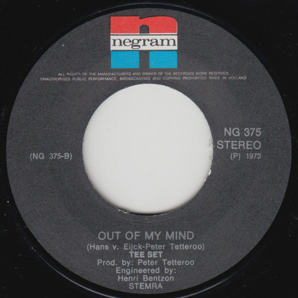 Tee-Set : You Bringing Me Down (7")