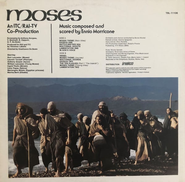 Ennio Morricone : Moses (Original Motion Picture Soundtrack) (LP,Album)