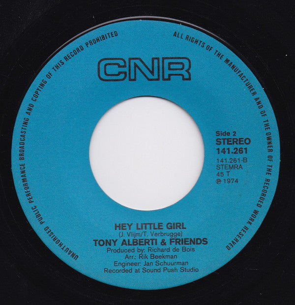 Tony Alberti & Friends : Candy Girl  (7",45 RPM,Single,Stereo)