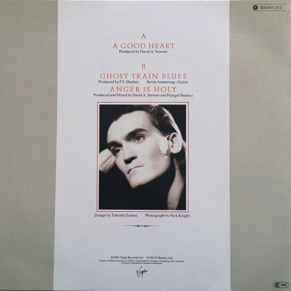 Feargal Sharkey : A Good Heart (12",45 RPM,Single)