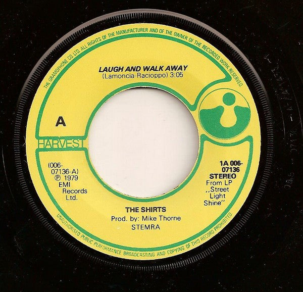 Shirts, The : Laugh And Walk Away (7",Single,45 RPM)