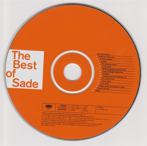 Sade : The Best Of Sade (Compilation,Stereo)