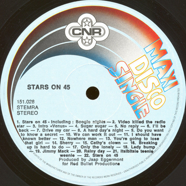 Stars On 45 : Stars On 45 (12",45 RPM,Maxi-Single)