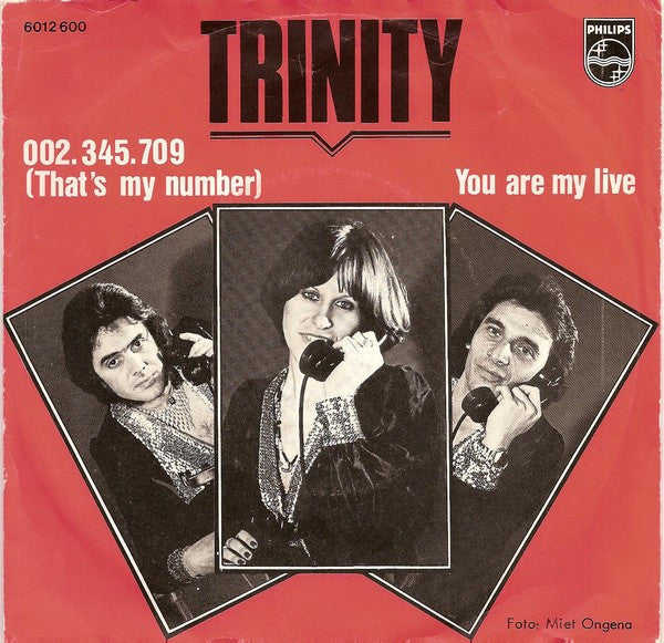 Trinity (14) : 002.345.709 (That's My Number) (7",Single,45 RPM)