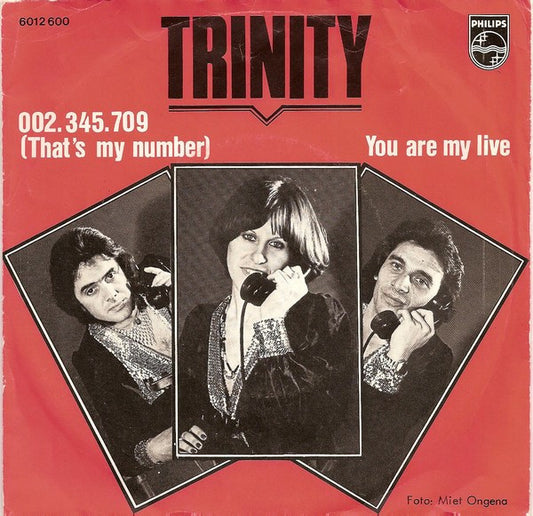 Trinity (14) : 002.345.709 (That's My Number) (7",Single,45 RPM)