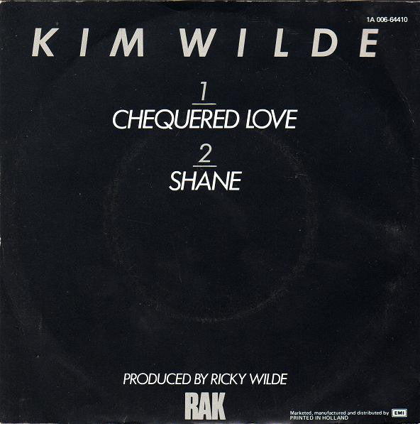 Kim Wilde : Chequered Love (7",45 RPM,Single,Stereo)