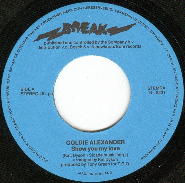 Goldie Alexander : Show You My Love (7",45 RPM,Single)