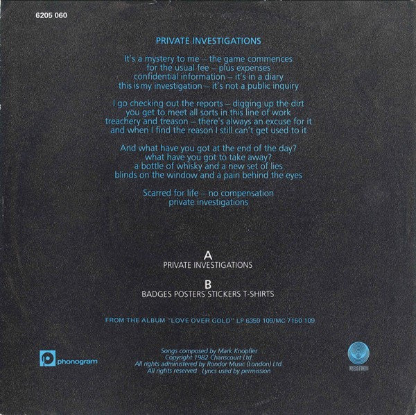 Dire Straits : Private Investigations (7",45 RPM,EP)