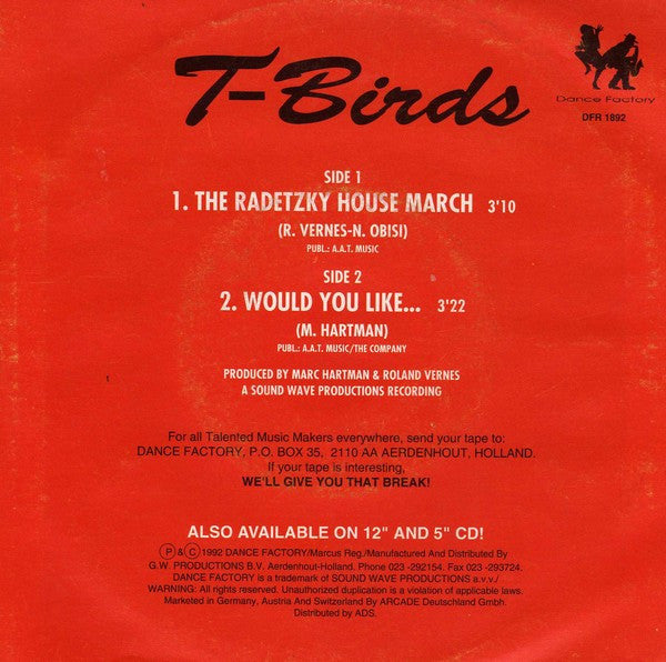 T-Birds : The Radetzky House March (7",45 RPM,Single)