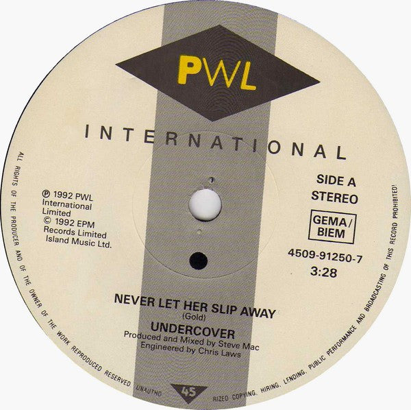 Undercover : Never Let Her Slip Away (7",45 RPM,Single)