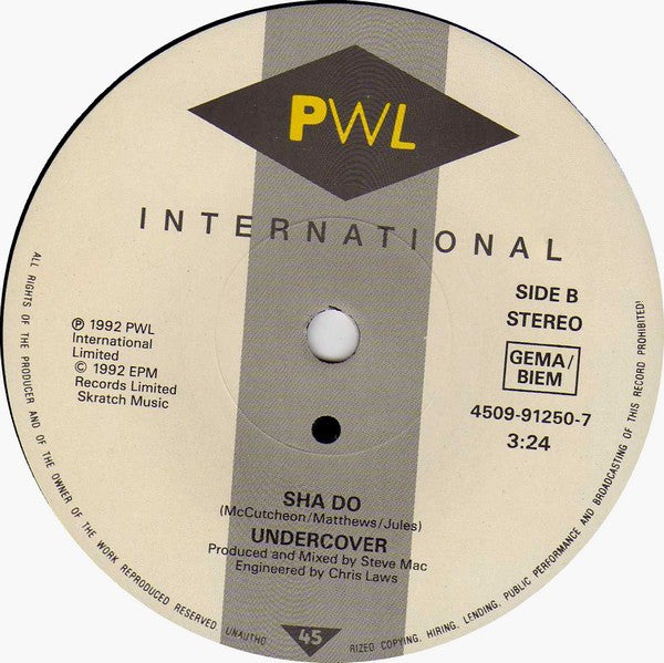 Undercover : Never Let Her Slip Away (7",45 RPM,Single)