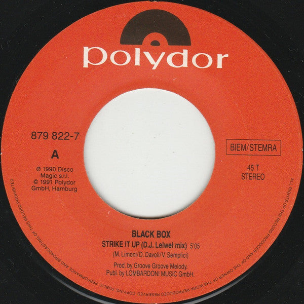 Black Box : Strike It Up (7",45 RPM,Single,Stereo)