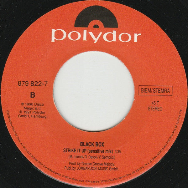 Black Box : Strike It Up (7",45 RPM,Single,Stereo)
