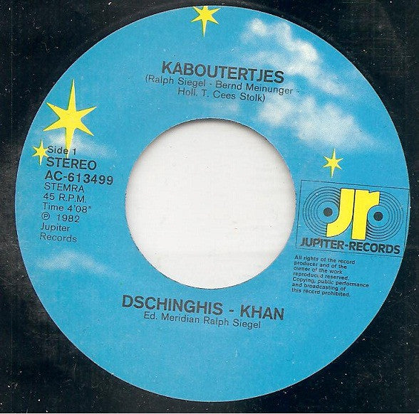 Dschinghis Khan : Kaboutertjes (7",45 RPM,Single,Stereo)
