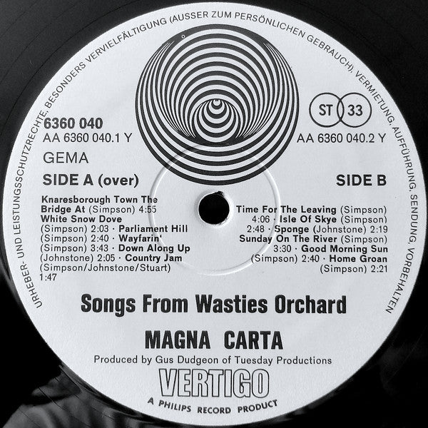 Magna Carta : Songs From Wasties Orchard (LP,Album)