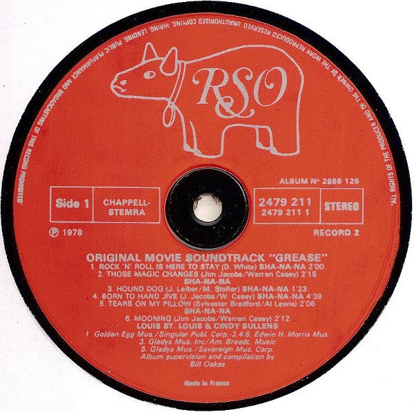 Various : Grease (Bande Originale Du Film) (LP,Album)
