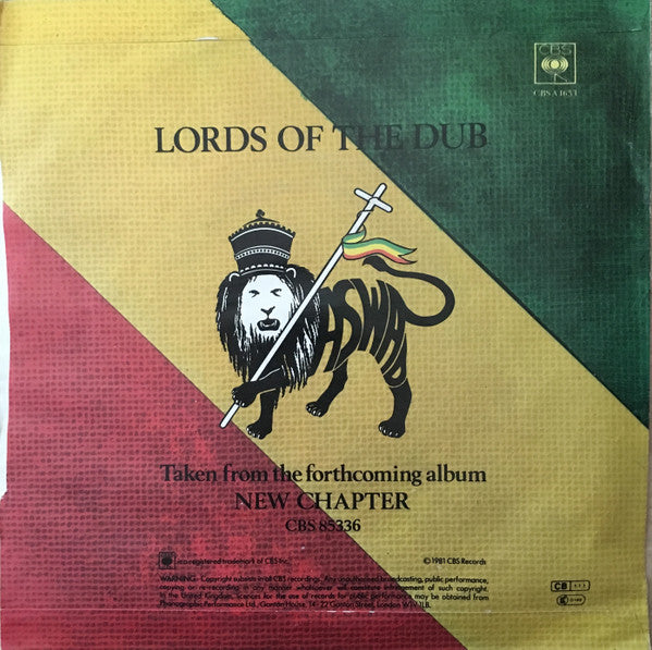 Aswad : Ways Of The Lord (7",45 RPM,Stereo)