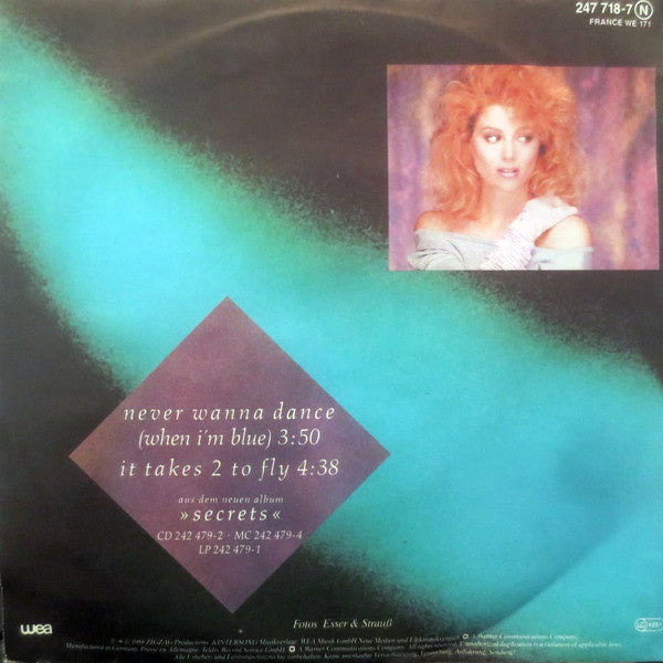Audrey Landers : Never Wanna Dance (When I'm Blue) (7",45 RPM,Single,Stereo)