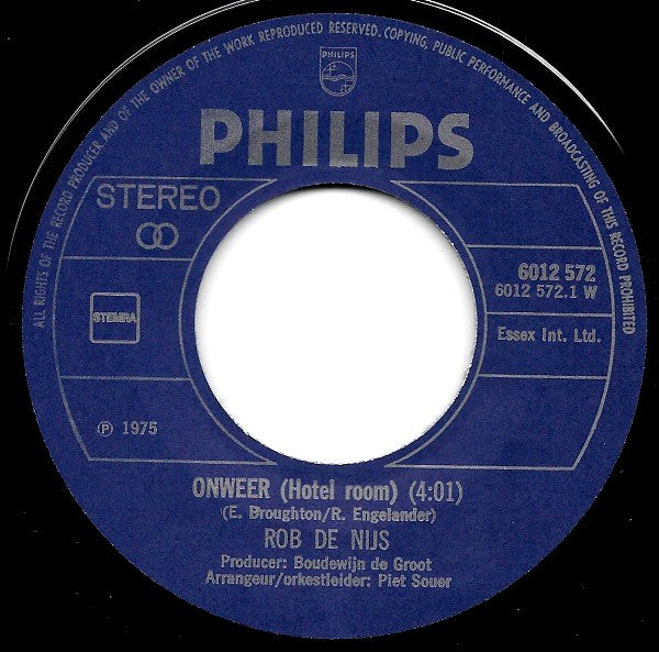 Rob de Nijs : Onweer (7",Single)