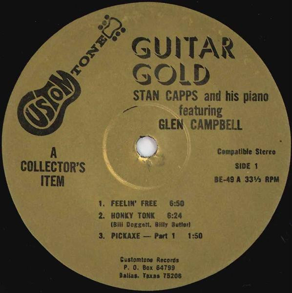 Stan Capps And His Piano Featuring Glen Campbell : Guitar Gold (LP,Album)