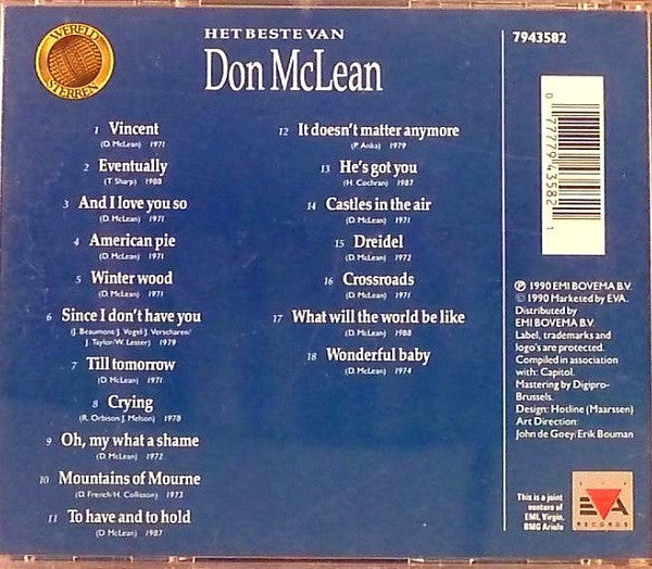 Don McLean : Het Beste Van Don McLean (Compilation)