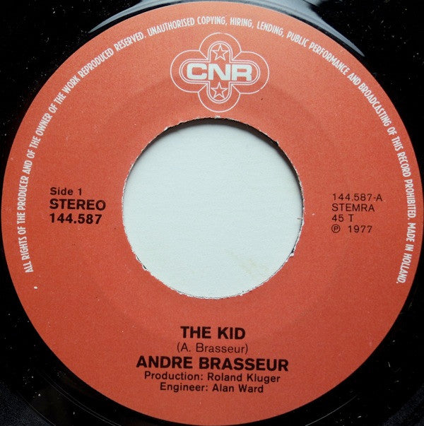 Andre Brasseur* : The Kid  (7", Sin)