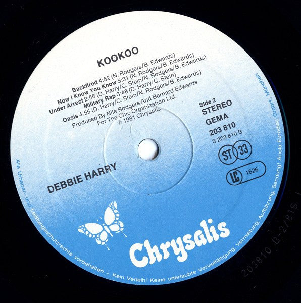 Deborah Harry : KooKoo (LP,Album)