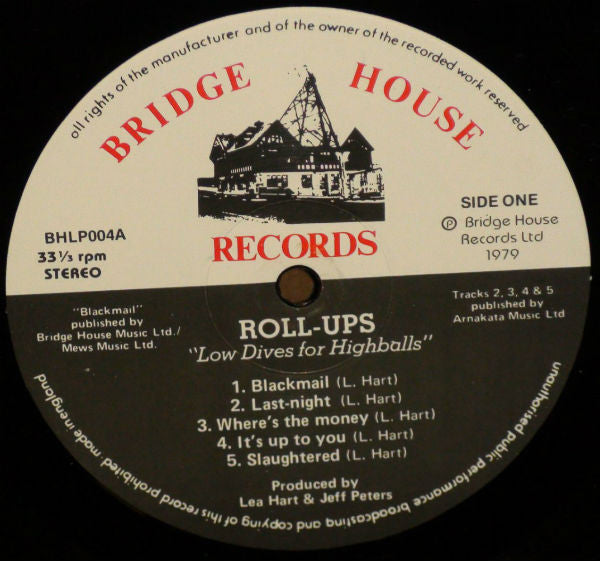 Roll-Ups : Low Dives For Highballs (LP,Album)