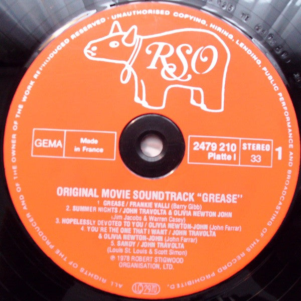 Various : Grease (Bande Originale Du Film) (LP,Album,Reissue)