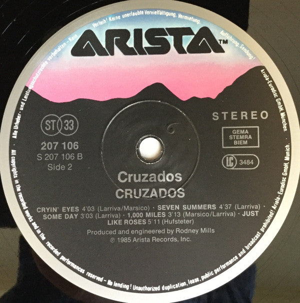 Cruzados : Cruzados (LP,Album,Stereo)