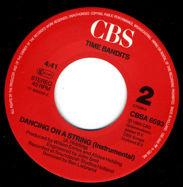 Time Bandits : Dancing On A String (7",45 RPM,Single)