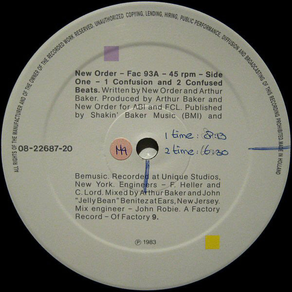 New Order : Confusion (12",45 RPM)