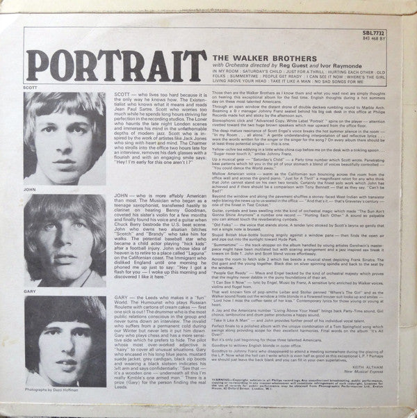 Walker Brothers, The : Portrait (LP,Album,Stereo)