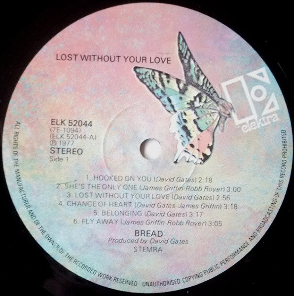 Bread : Lost Without Your Love (LP,Album)