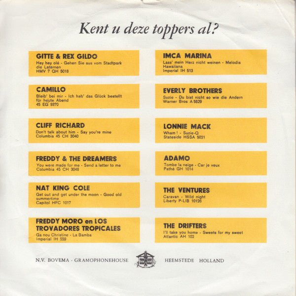 Max En Betsy Anders : De Wind Steekt Op / Zwaluw, Ach Zwaluw (7",45 RPM,Single)
