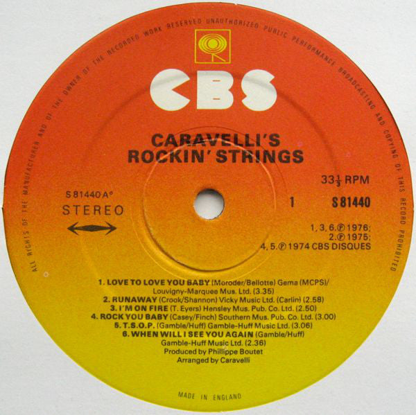 Caravelli : Rockin' Strings (LP)