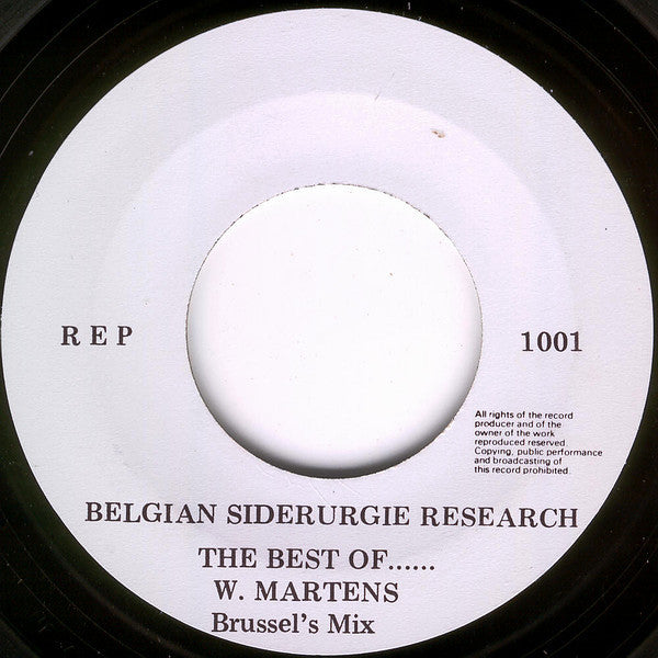 Belgian Siderurgie Research : The Best Of.. V.D.B. (7",45 RPM)