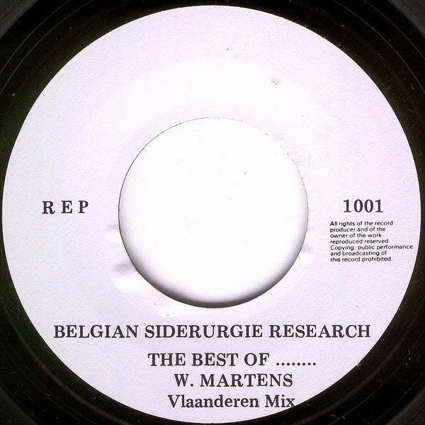 Belgian Siderurgie Research : The Best Of.. V.D.B. (7",45 RPM)