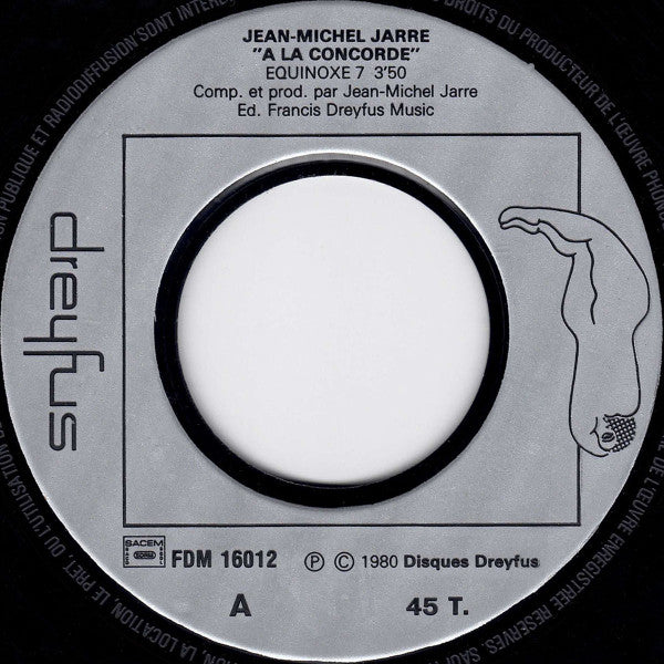 Jean-Michel Jarre : À La Concorde (7",45 RPM,Single)