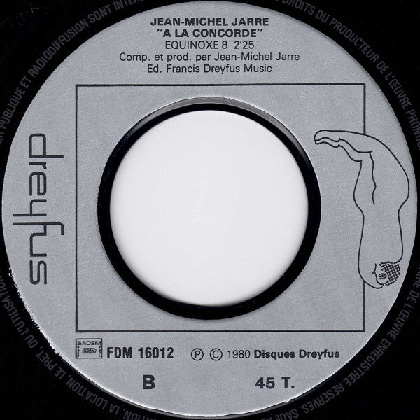 Jean-Michel Jarre : À La Concorde (7",45 RPM,Single)