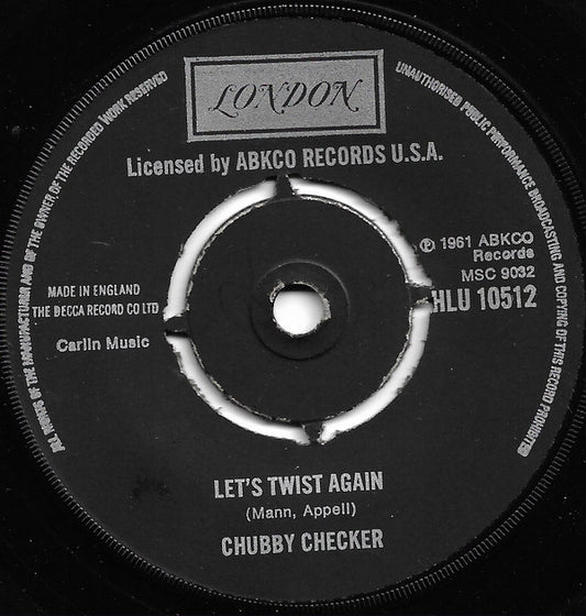 Chubby Checker : Let's Twist Again (7",Single,45 RPM,Reissue)