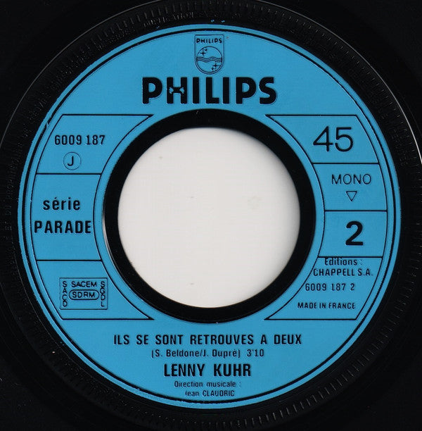 Lenny Kuhr : Jesus Cristo (Version Française)  (7",45 RPM,Single,Mono)