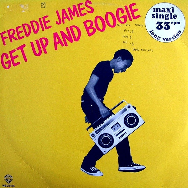 Freddie James : Get Up And Boogie (Long Version) (12",33 ⅓ RPM,Maxi-Single)
