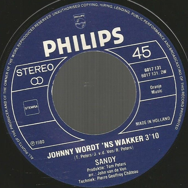 Sandy (8) : Hou Doe (7",Single,45 RPM)