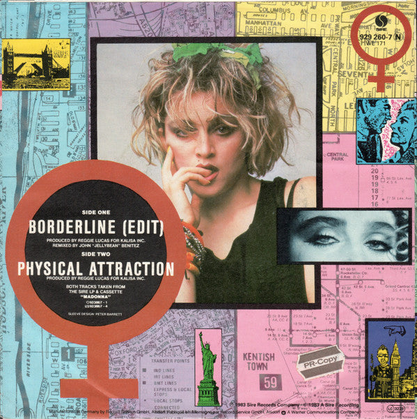 Madonna : Borderline (7",45 RPM,Single,Stereo)