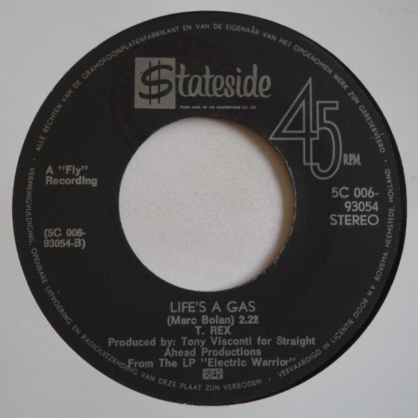 T. Rex : Jeepster (7",45 RPM,Single)