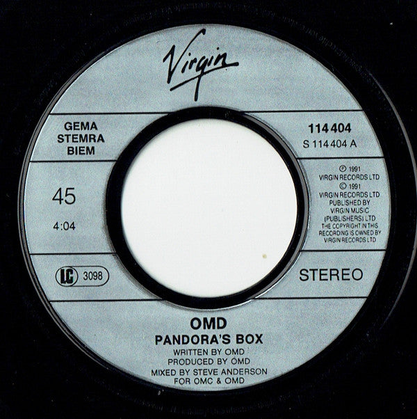 Orchestral Manoeuvres In The Dark : Pandora's Box (7",45 RPM,Single)