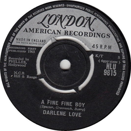 Darlene Love : A Fine Fine Boy / (It's A) Marshmallow World (7")